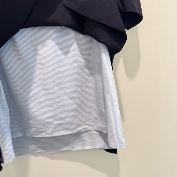 Alice + Olivia Iva Top 2 in 1 Sweater and Tank Layered navy blue 
Size M - Picture 6 of 9